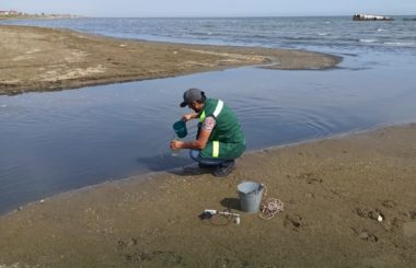 Специалисты филиала ЦЛАТИ по Республике Дагестан проверили качество воды в районе пляжа «Оазис» в г. Махачкала.